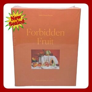 Piecework Puzzles Forbidden Fruit 1000 Piece Jigsaw Puzzle Orange Art Decor